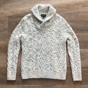 Express knit shawl neck sweater Sz M